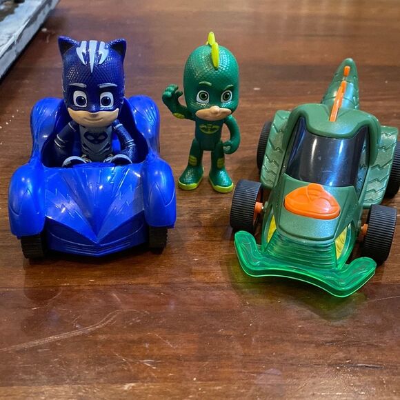 Pj Masks Pullback Gekko Car and mini Catboy car with figures - Picture 1 of 3